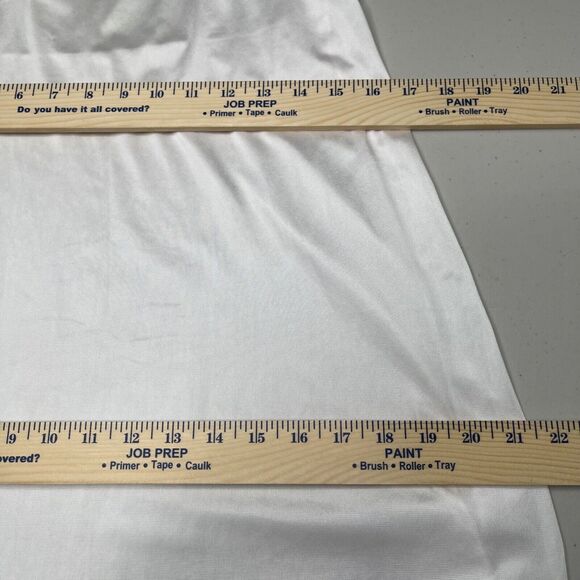 Vintage Adonna Full Slip Womens 36 White Silky Satin Lace V-neck - Picture 8 of 14